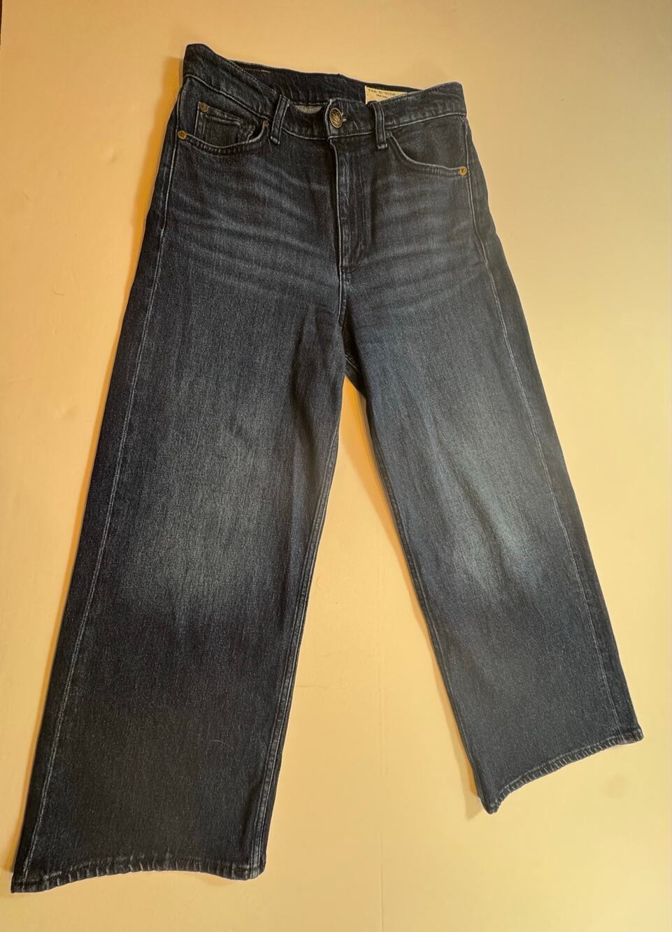 Rag & Bone Jeans - Andi High Rise Ankle Wide Leg Nikita Blue Jeans Size 27 EUC!